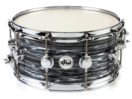 DW Collector s Series 14  x 7  Maple Snare Drum in Black Oyster Supply