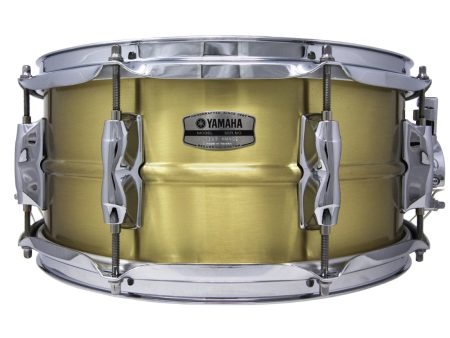 Ex Hire Yamaha Recording Custom 13  x 6.5  Brass Snare Drum Online Hot Sale