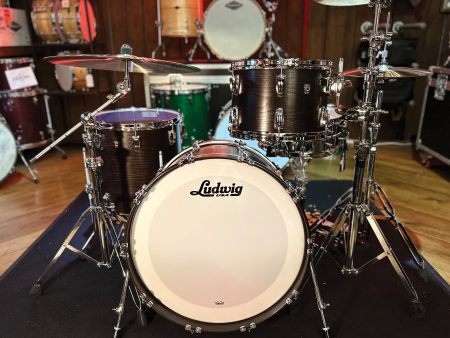 Ludwig Classic Oak Fab 3-piece Shell Pack in Smoke Fashion