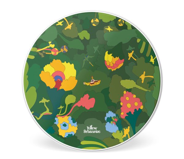 EVANS Yellow Submarine 20  Pepperland Woods Resonant Bass Drumhead Online Sale