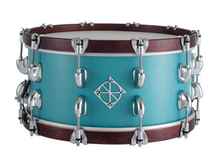 48 HOUR FLASH SALE - Dixon Cornerstone 14  x 6.5  Quetzal Blue Snare Drum on Sale