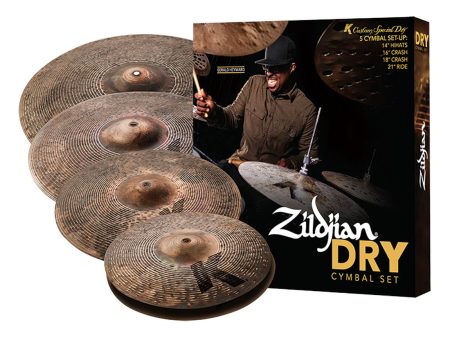 Zildjian K CUSTOM SPECIAL DRY CYMBAL SET (14  HI-HATS, 16  CRASH, 18  CRASH, 21  RIDE) For Discount