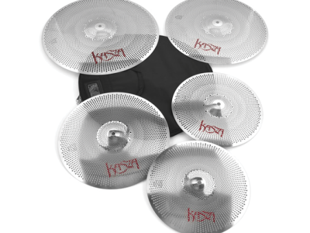 Kasza Cymbals  Quiet on the Set  Series Practice Cymbal Pack with Case Online Hot Sale