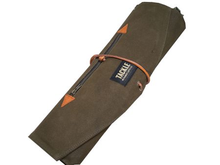 TACKLE WAXED CANVAS ROLL UP STICK CASE (FOREST GREEN) For Discount