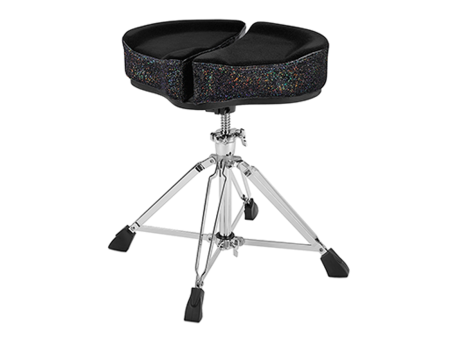 Ahead Spinal G Saddle Black Cloth Top Black Sparkle Sides - 4 Leg Base Hot on Sale