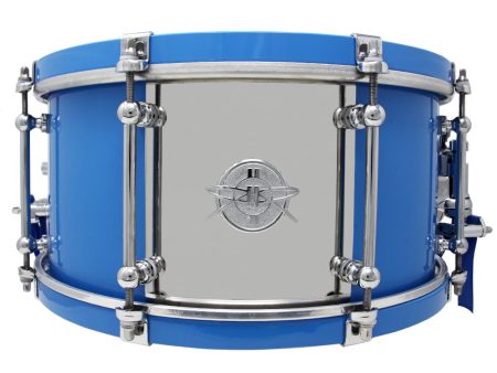 Dunnett 14  x 6.5  Classic Model 2N Cera Blue with Chrome Carbon Steel Snare Drum Fashion