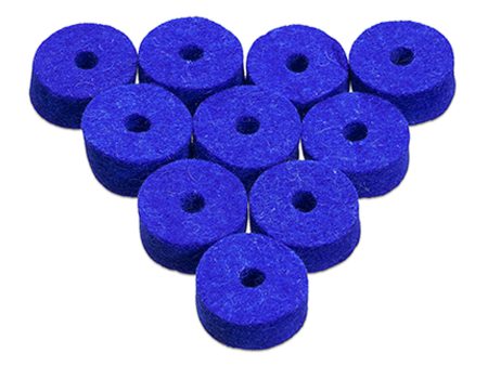 Ahead BLUE WOOL CYMBAL FELTS 10 PACK 1.5 X.5  Discount