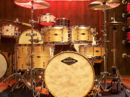 Craviotto USA Custom 5-Piece Maple Shell Pack with Inlays Online Sale