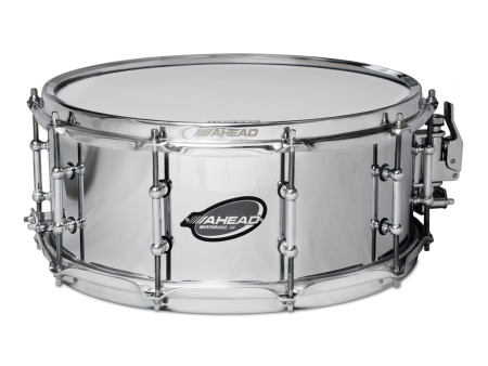 Ahead 13  X 6  Chrome On Brass Snare Drum W Dunnett Strainer For Sale