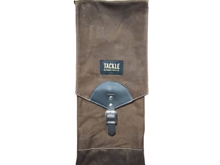 TACKLE WAXED CANVAS COMPACT STICK CASE - BROWN Online now