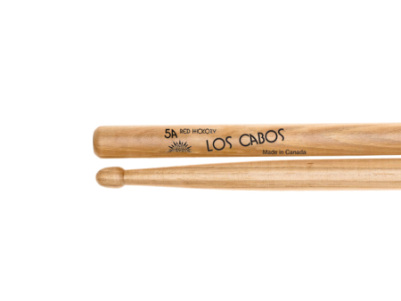 Los Cabos 5A Red Hickory Wood Tip Drumsticks For Discount