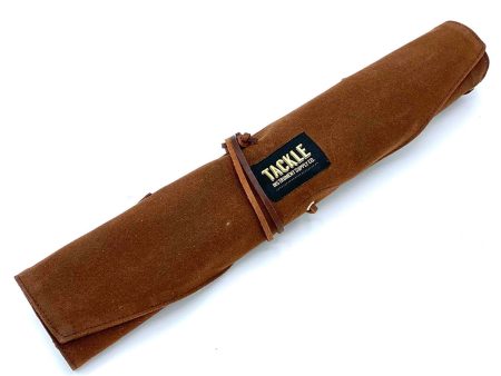 Tackle Waxed Canvas Roll Up Stick Case - Brown Online now