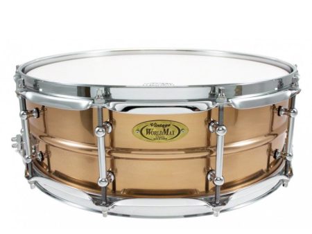 Worldmax 14  x 5  Bronze Shell Snare Drum - Chrome Hardware For Cheap