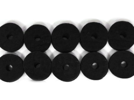 Ahead JET BLACK WOOL CYMBAL FELTS HI-HAT PACK (1X SEAT, 2X CLUTCH FELTS) Fashion