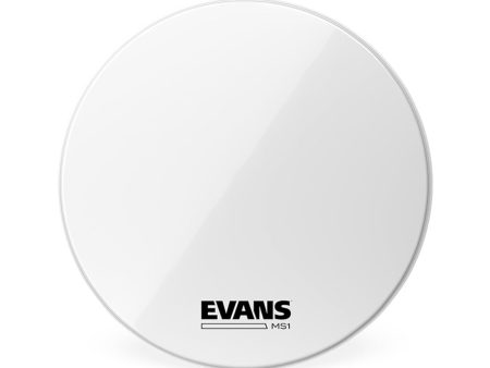 Evans MS1 16  White Marching Bass Drum Head Sale