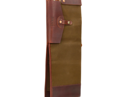 Tackle Waxed Canvas Bi-Fold Stick Bag   Forrest Green Online Sale